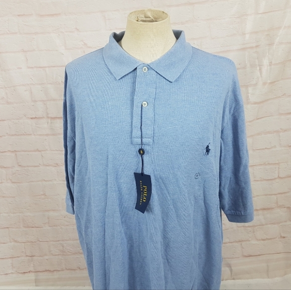 Polo Ralph Lauren Other - NWT Polo Ralph Lauren Mens Polo Shirt Mesh Jamaican Blue $118 Big&Talll 2LT 3LT